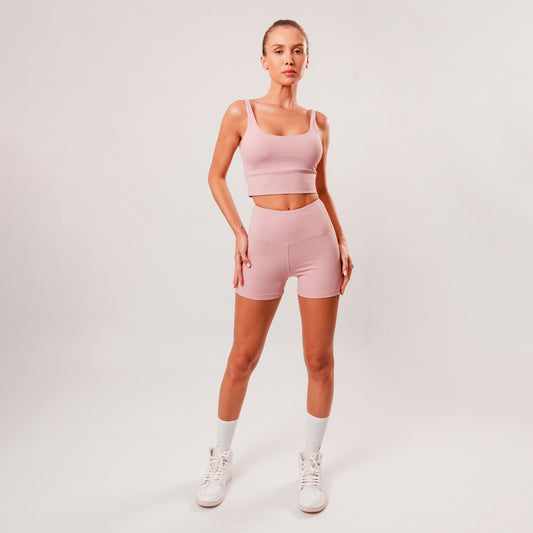 Shorts Basic Curto Classy Rosé