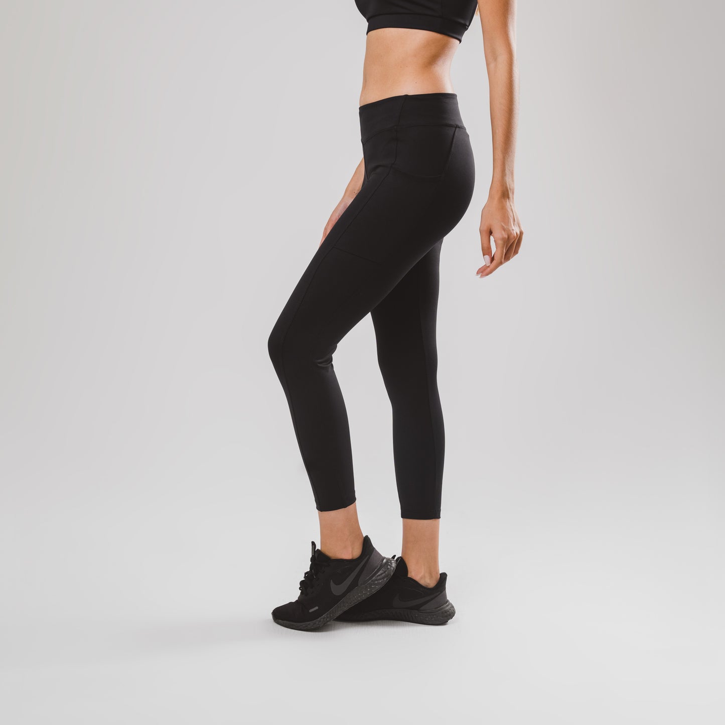 Legging Hyper SidePocket cós-Baixo Charcoal