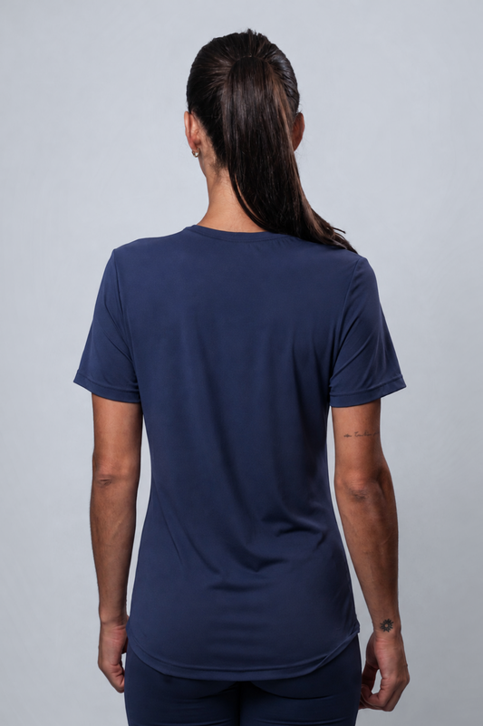 Camiseta Fem Porus Navy Blue