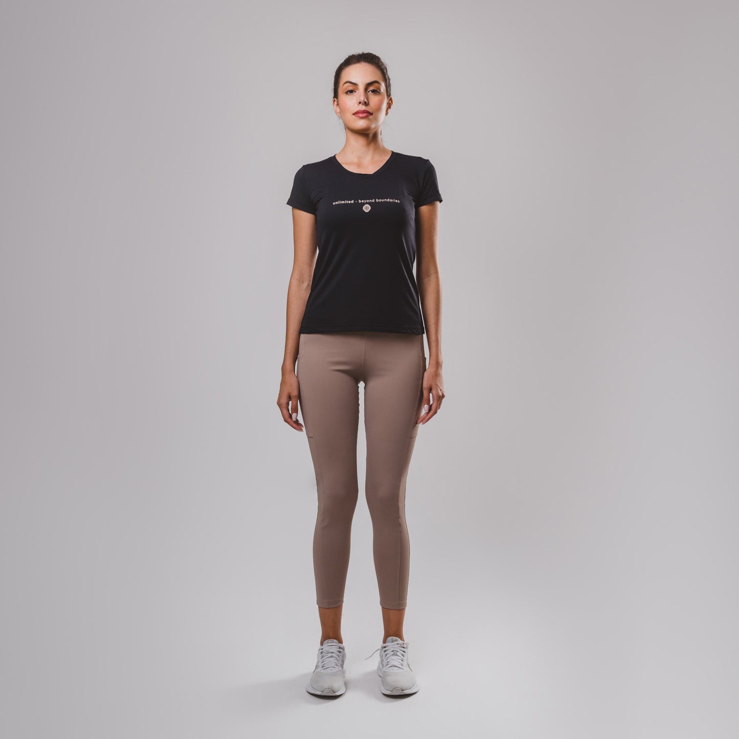 Legging Hyper SidePocket cós-Alto Cream