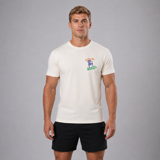 Camiseta Confort Feito No Brasil Off White