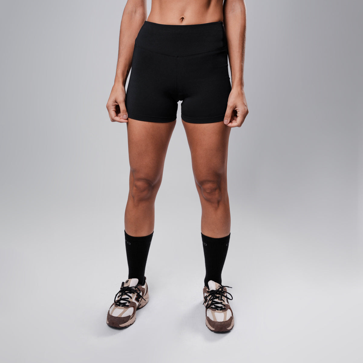 Shorts Hyper Essential cós-Alto Curto Charcoal