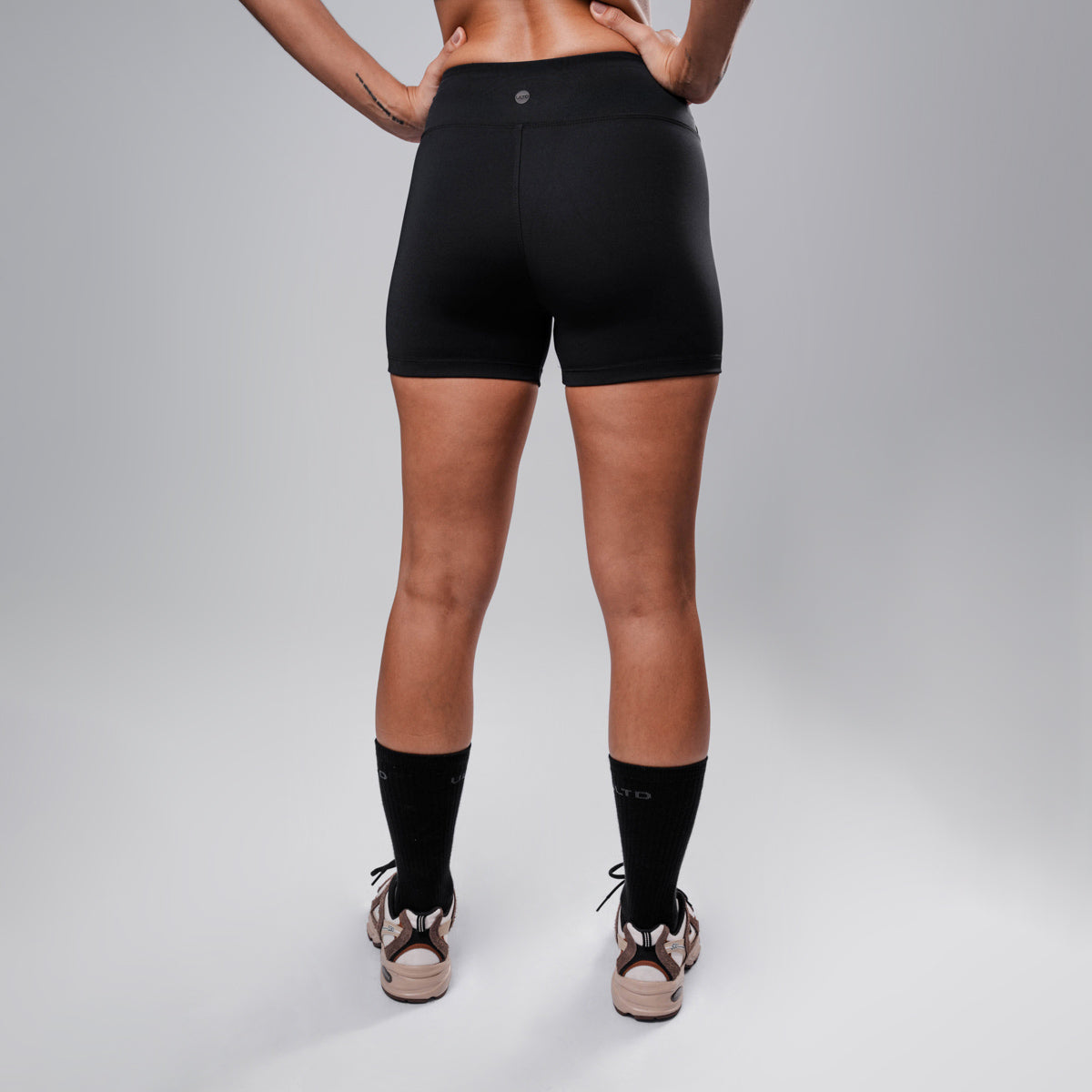 Shorts Hyper Essential cós-Alto Curto Charcoal