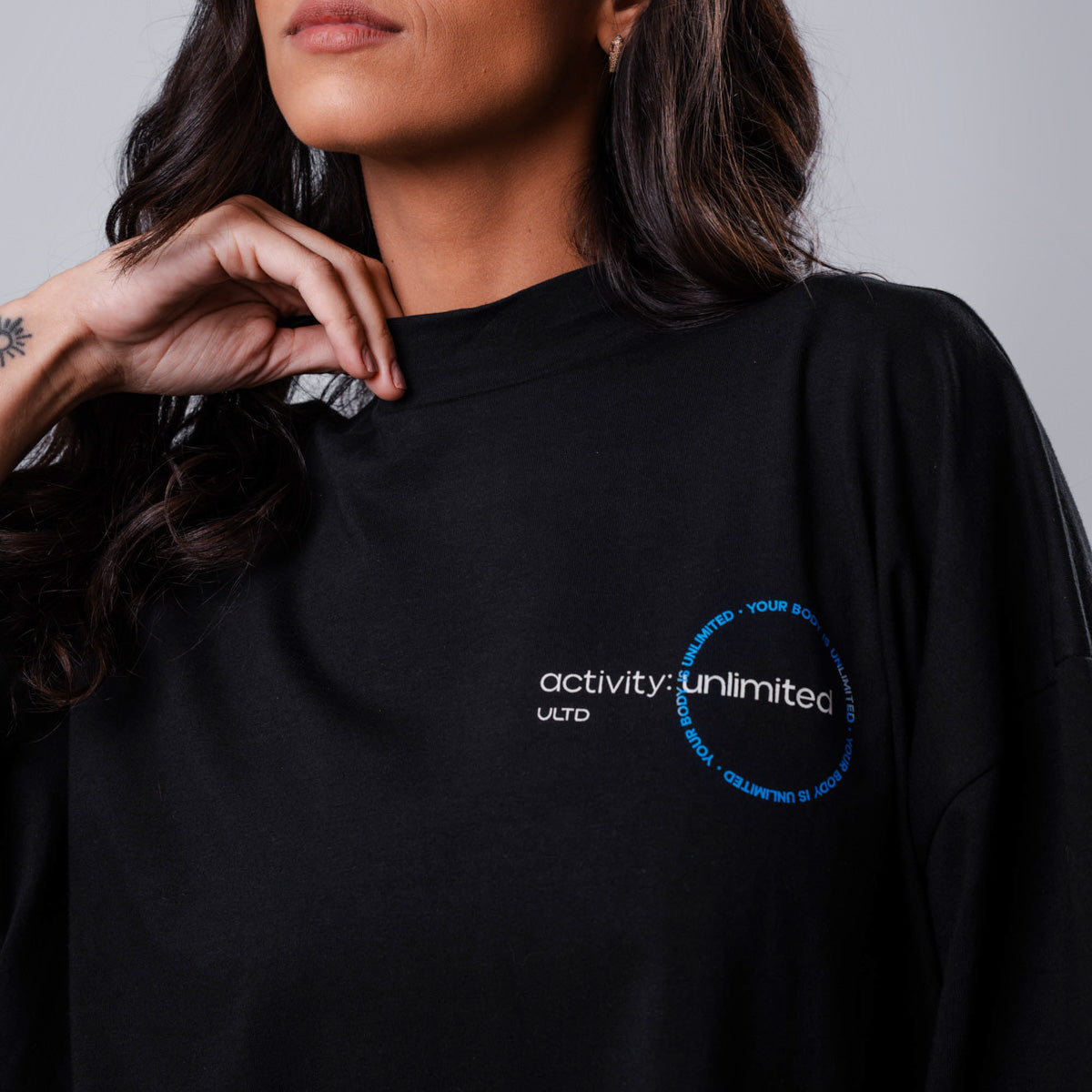 Cropped Over Conforto Your-Body Black
