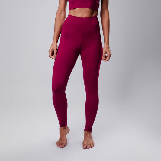 Legging Fly BackPocket cós-Alto ROSA BOHEME