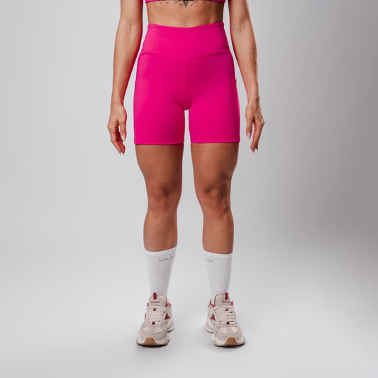 Shorts Hyper SidePocket cós-Alto Médio Hot Pink