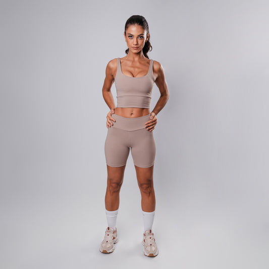 Shorts Hyper Essential cós-Alto Médio Cream