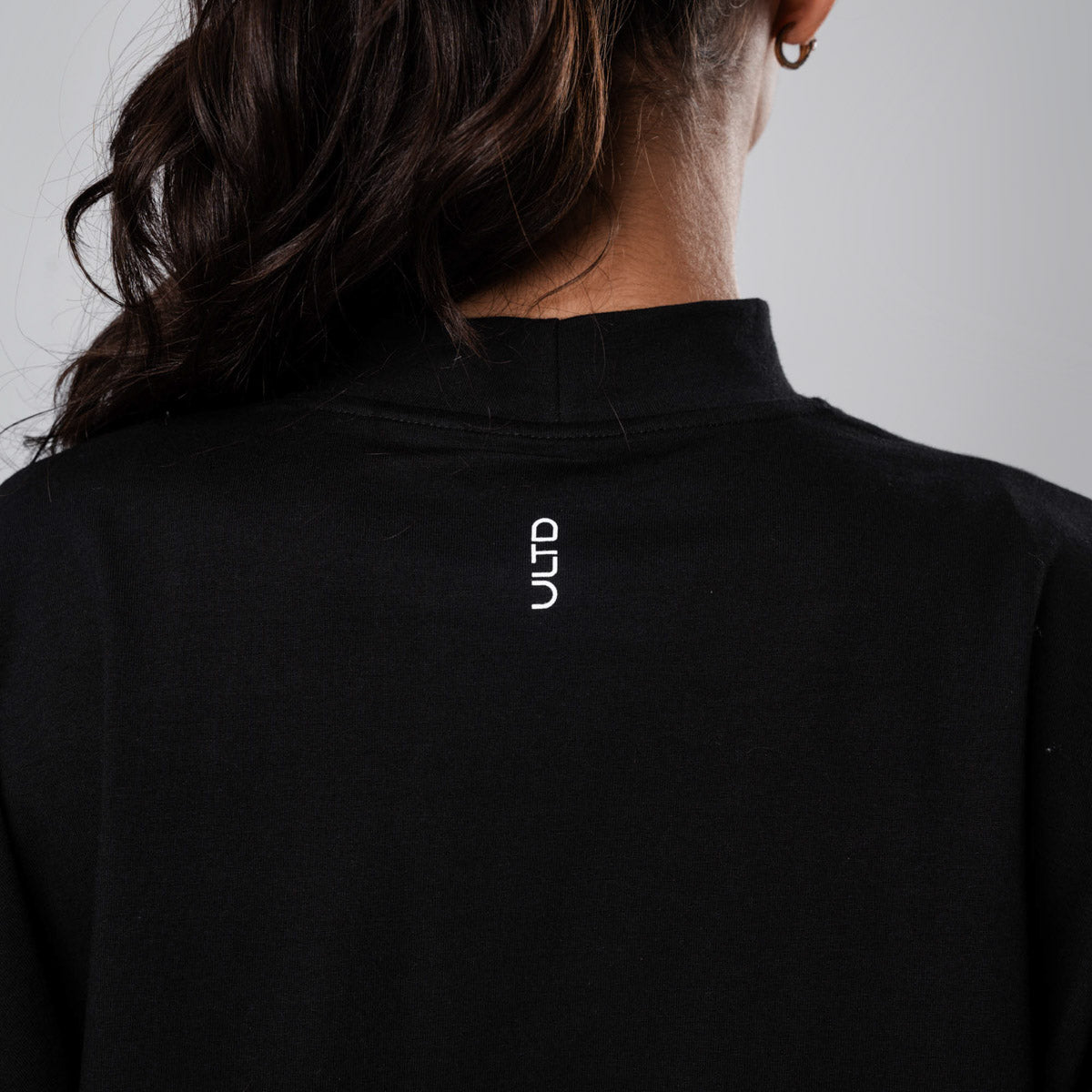 Cropped Over Dots Black