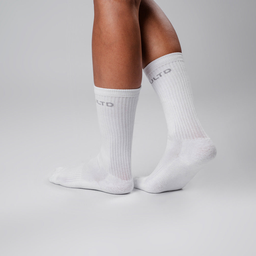 Meia Unisex Cano Médio ULTD Branca