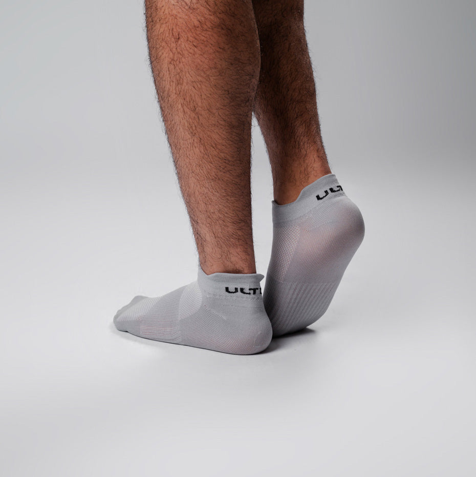 Meia Cano Baixo Dry Cinza