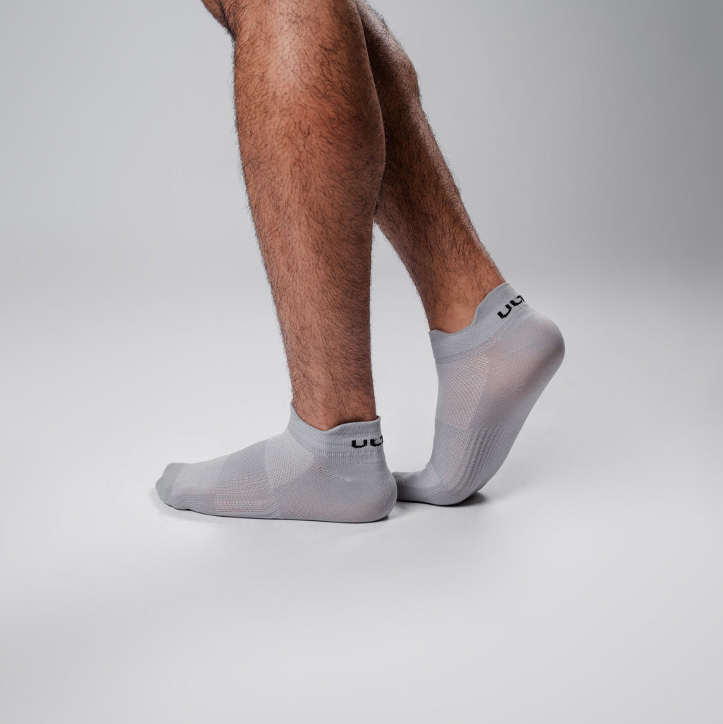 Meia Cano Baixo Dry Cinza