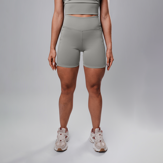 Shorts Fitty SidePocket cós-Alto Médio Silver