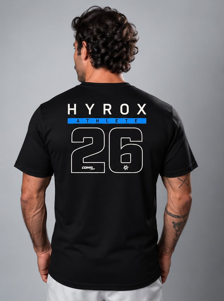 Camiseta Ultracool Hyrox Personalizada Black