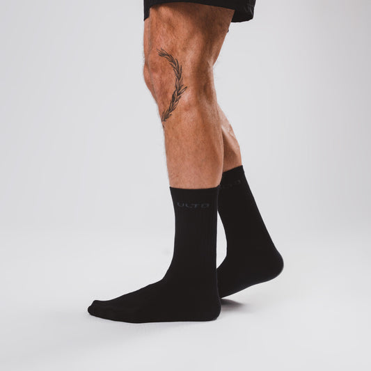 Meia Unisex Cano Médio ULTD Preta