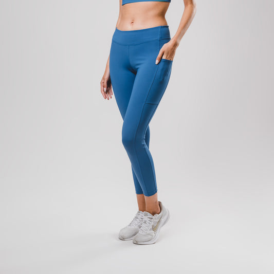 Legging Hyper SidePocket cós-Baixo Marine