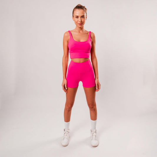 Shorts Basic Curto Hot Pink