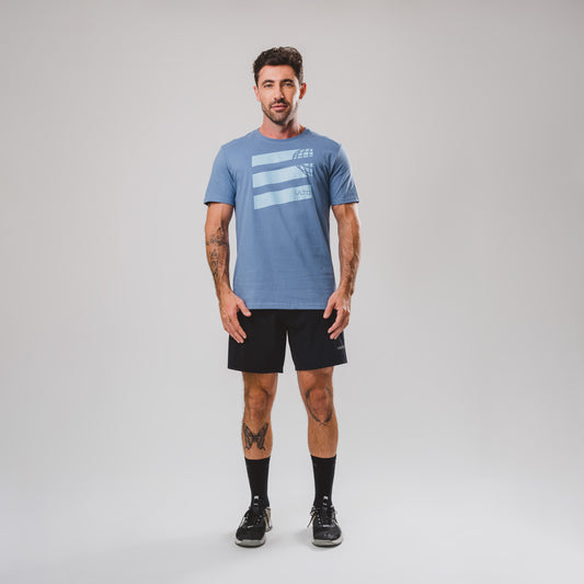 Camiseta Sandwash Stripes Blue