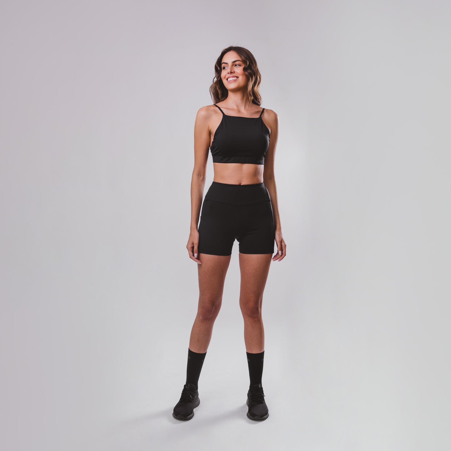 Shorts Hyper SidePocket cós-Alto Curto Charcoal