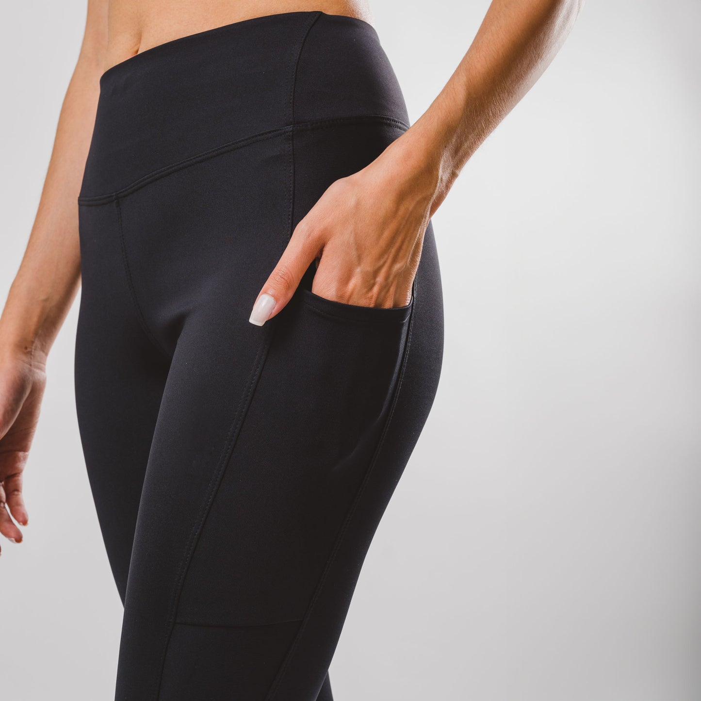 Legging Hyper SidePocket cós-Alto Charcoal