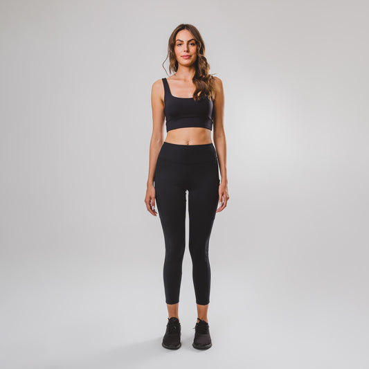 Legging Hyper SidePocket cós-Alto Charcoal