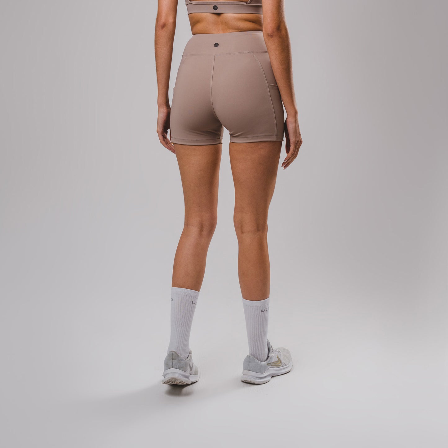 Shorts Hyper SidePocket cós-Alto Curto Cream