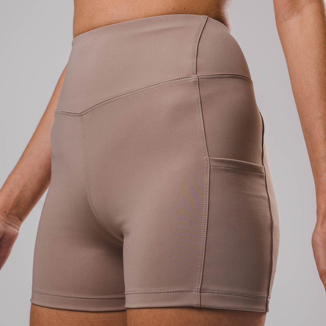 Shorts Hyper SidePocket cós-Alto Curto Cream