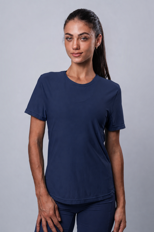 Camiseta Fem Porus Navy Blue