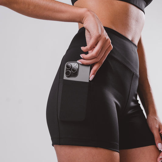 Shorts Hyper SidePocket cós-Alto Curto Charcoal
