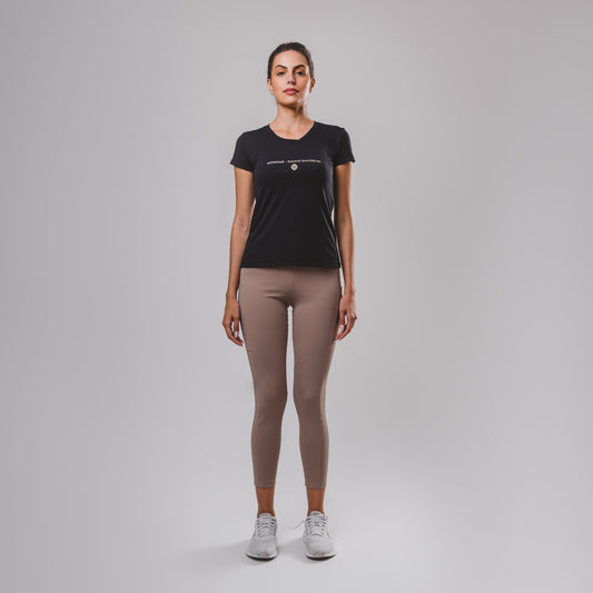 Legging Hyper SidePocket cós-Alto Cream