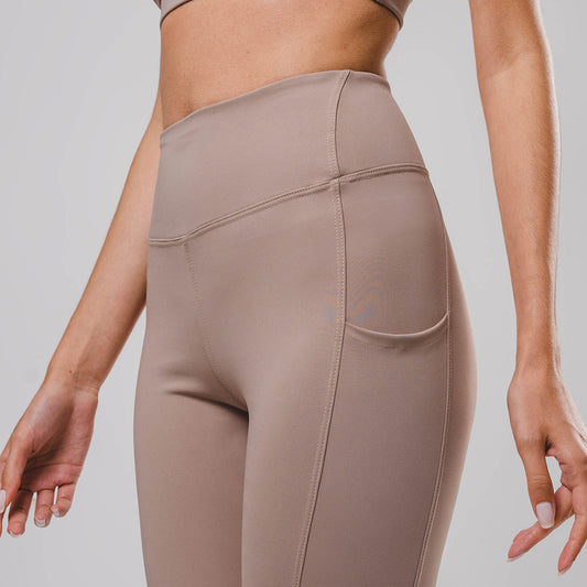 Legging Hyper SidePocket cós-Alto Cream