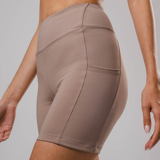 Shorts Hyper SidePocket cós-Alto Médio Cream