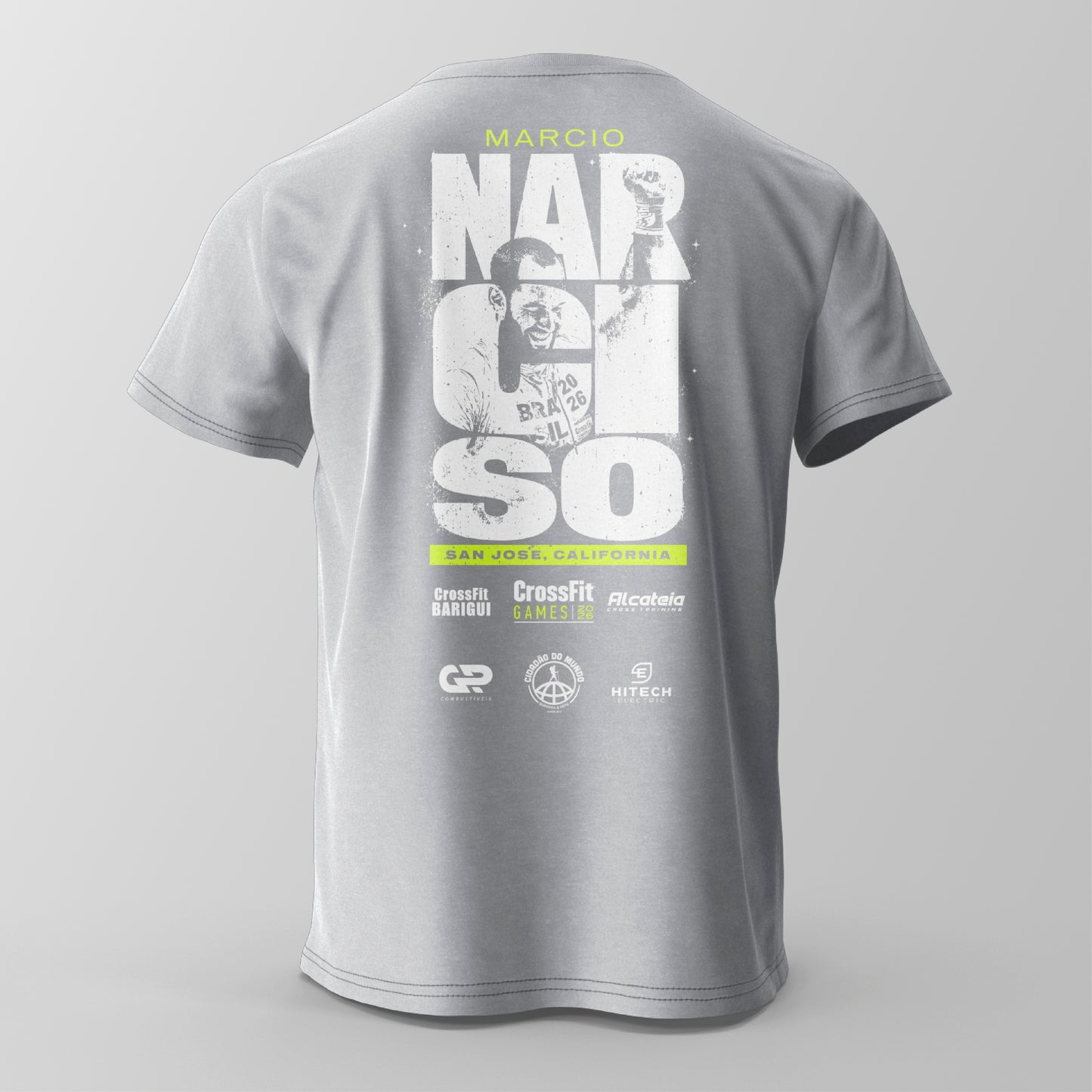 PRÉ-VENDA - Camiseta Road to the Games Narciso 2026 Cinza