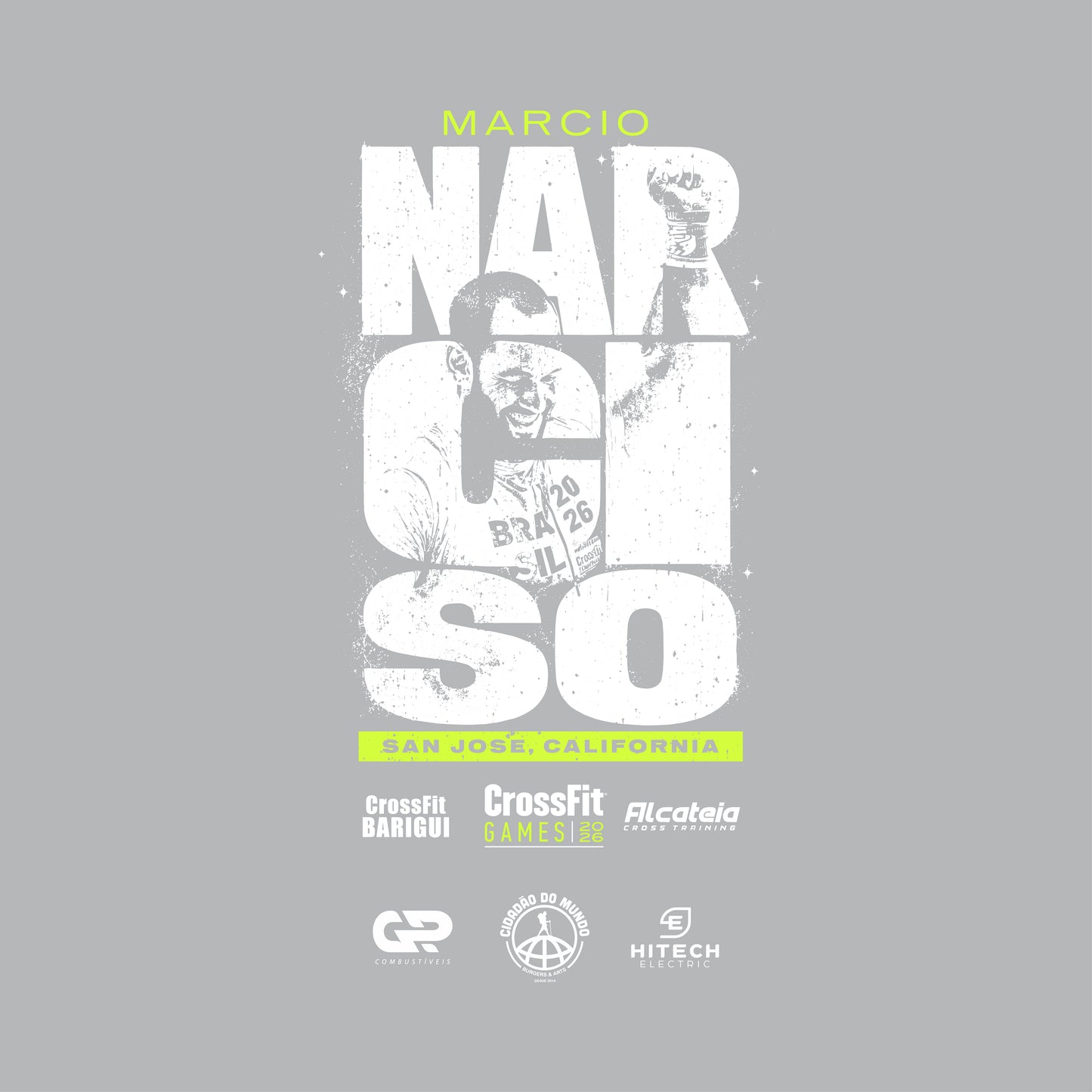 PRÉ-VENDA - Camiseta Road to the Games Narciso 2026 Cinza