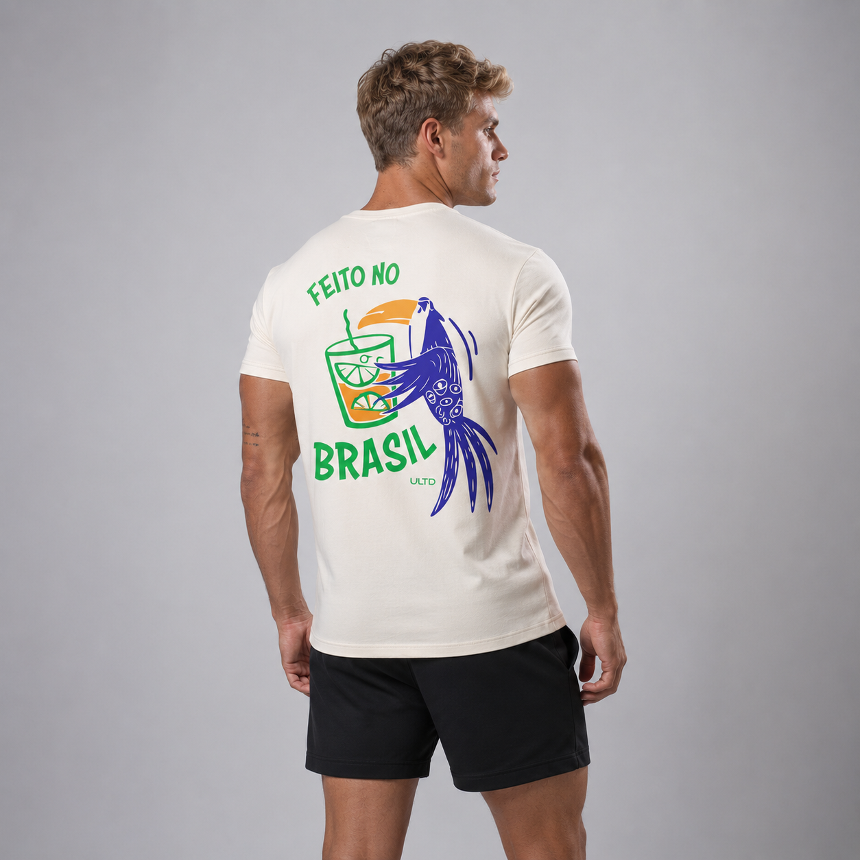 Camiseta Confort Feito No Brasil Off White