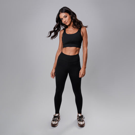 Legging Hyper Essential cós-Alto Charcoal