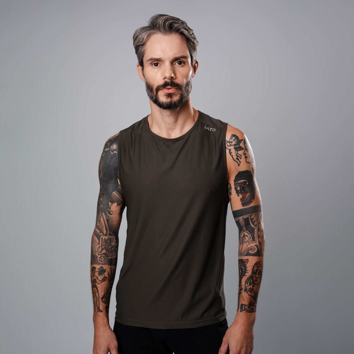 Regata Ultracool Men Tank Olive Green