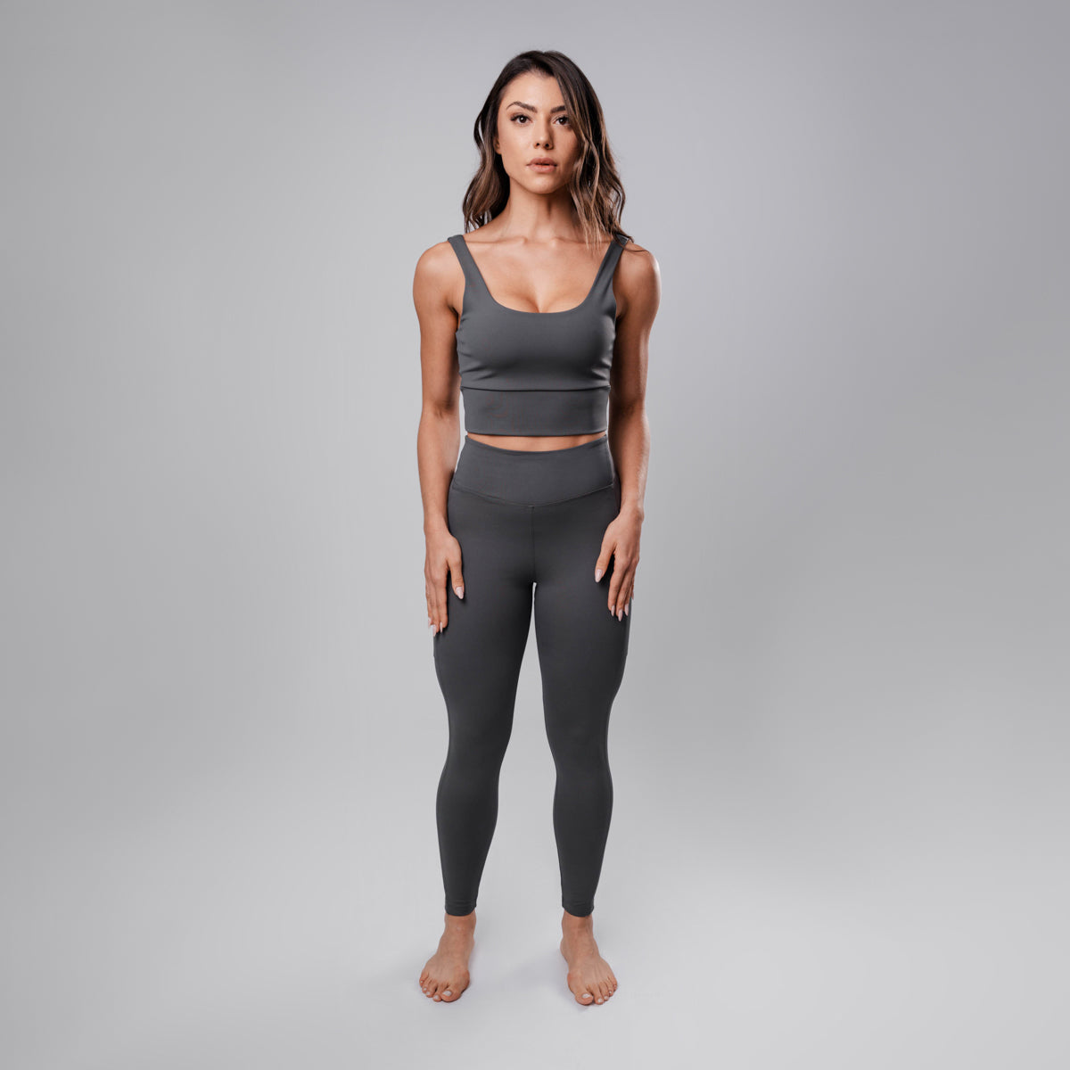 Legging Hyper SidePocket cós-Alto Stone