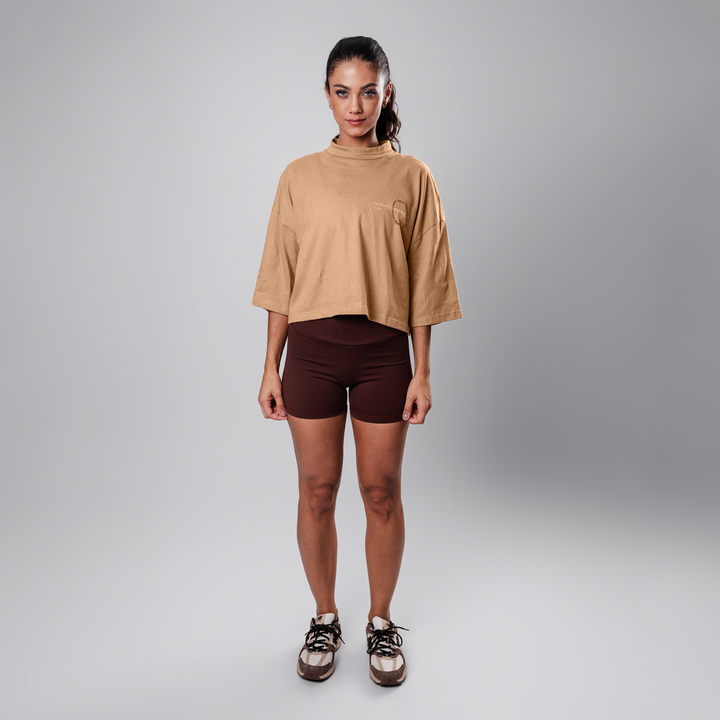 Cropped Over Conforto Your-Body Sand