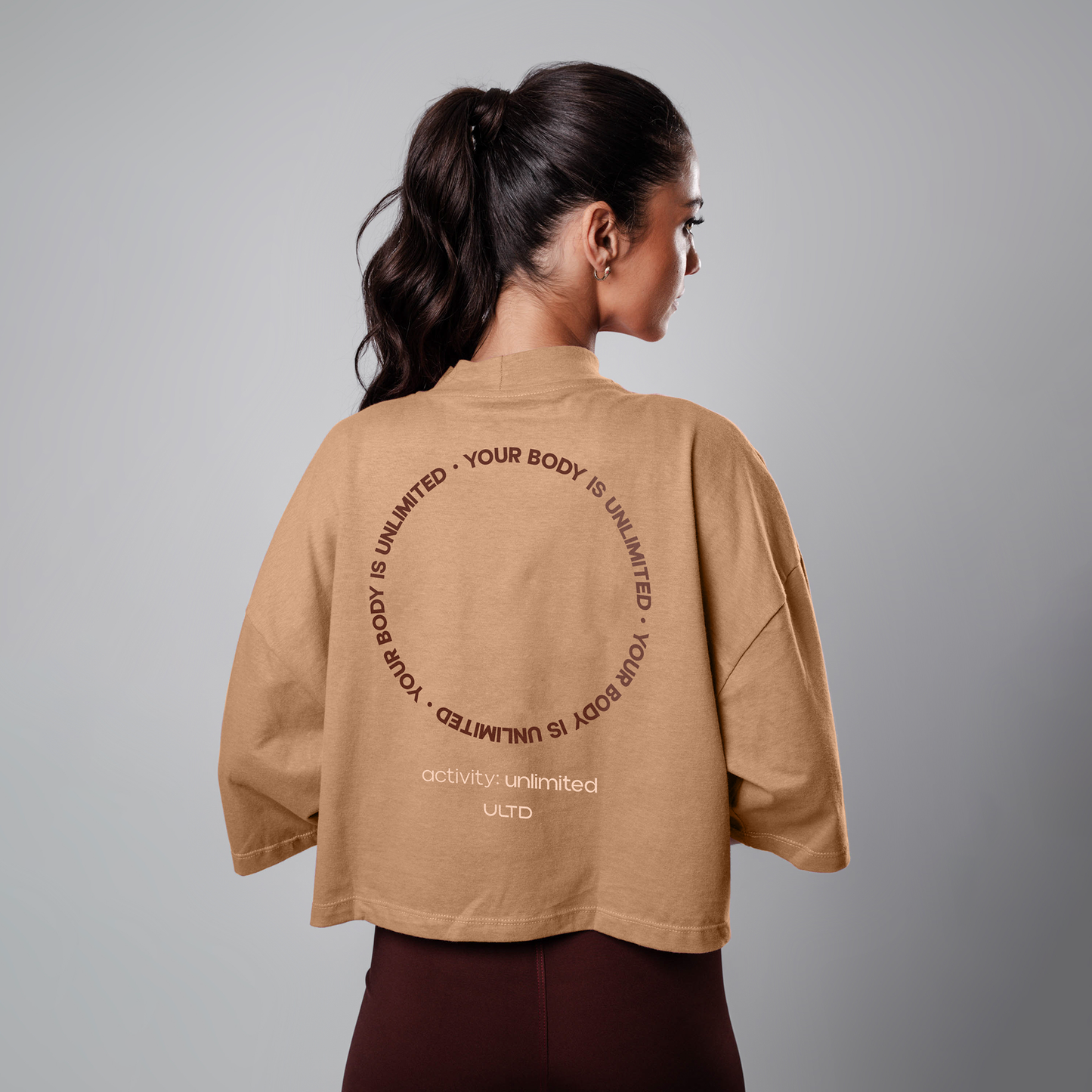 Cropped Over Conforto Your-Body Sand