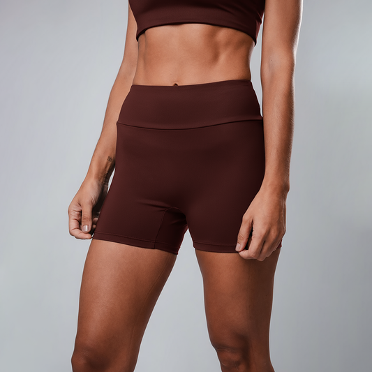 Shorts Fly cós-Alto Couro