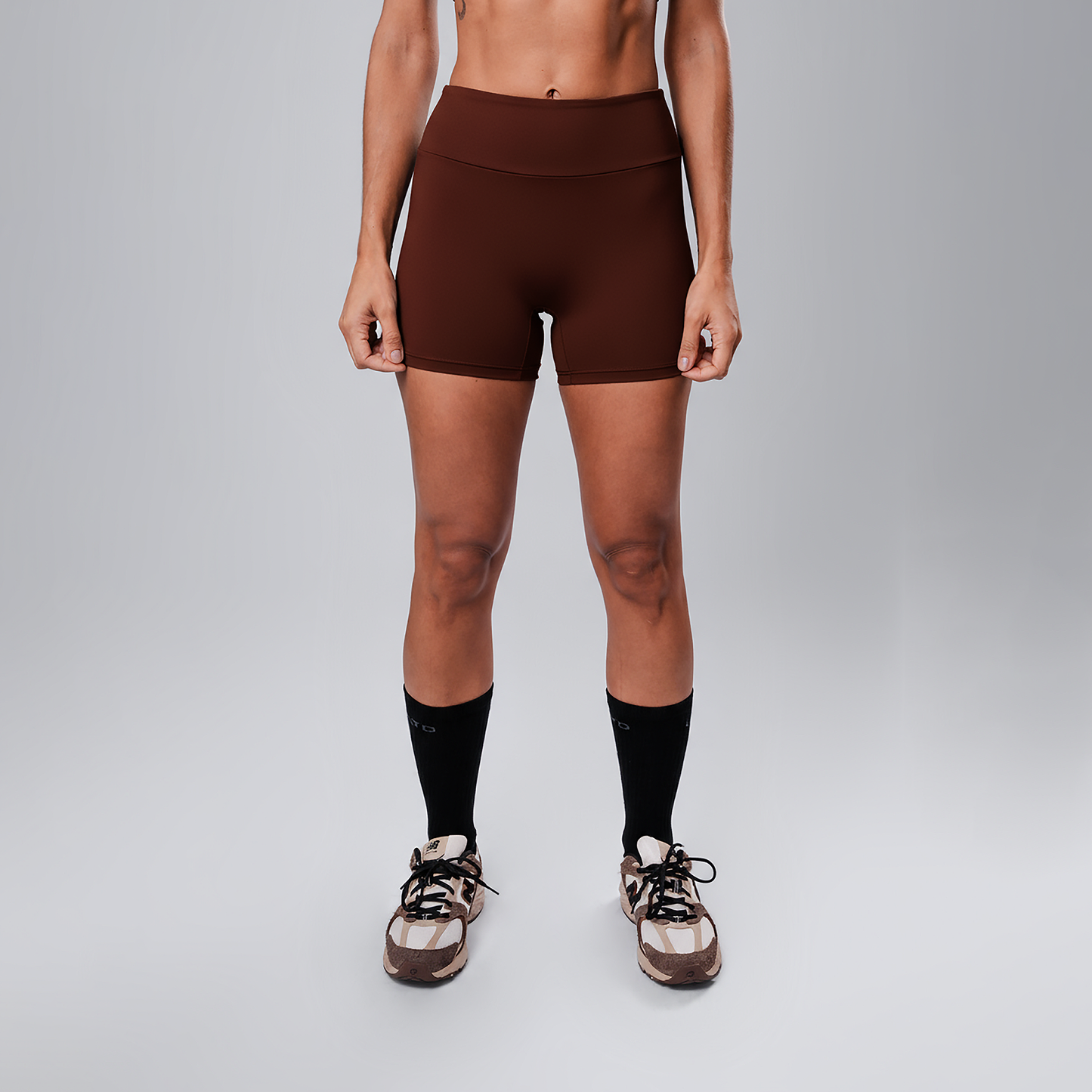 Shorts Fly cós-Alto Couro