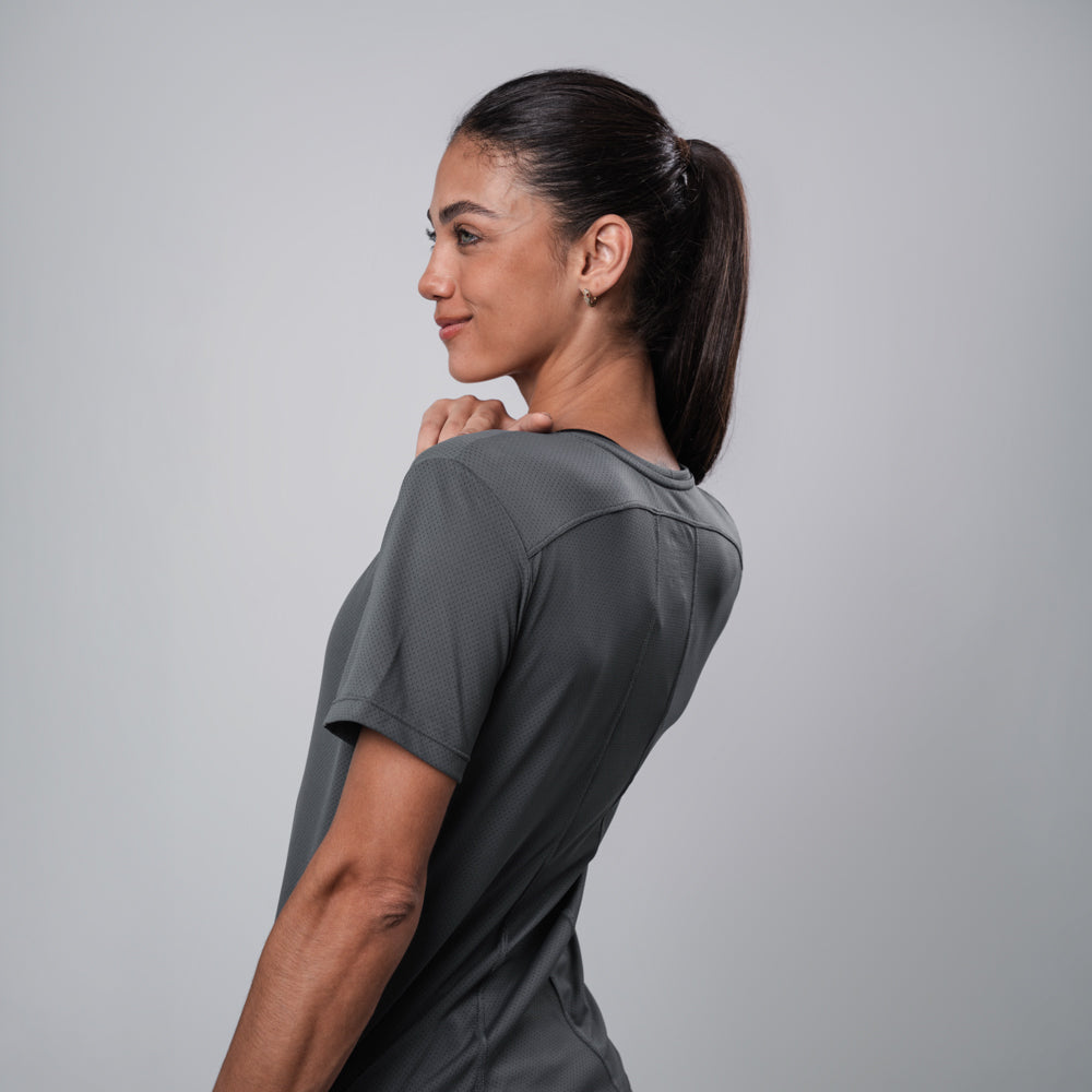Camiseta Feminina Runlimited Gray