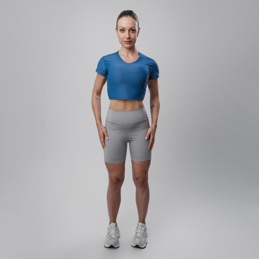 Tee Cropped Dry Bolt Azul