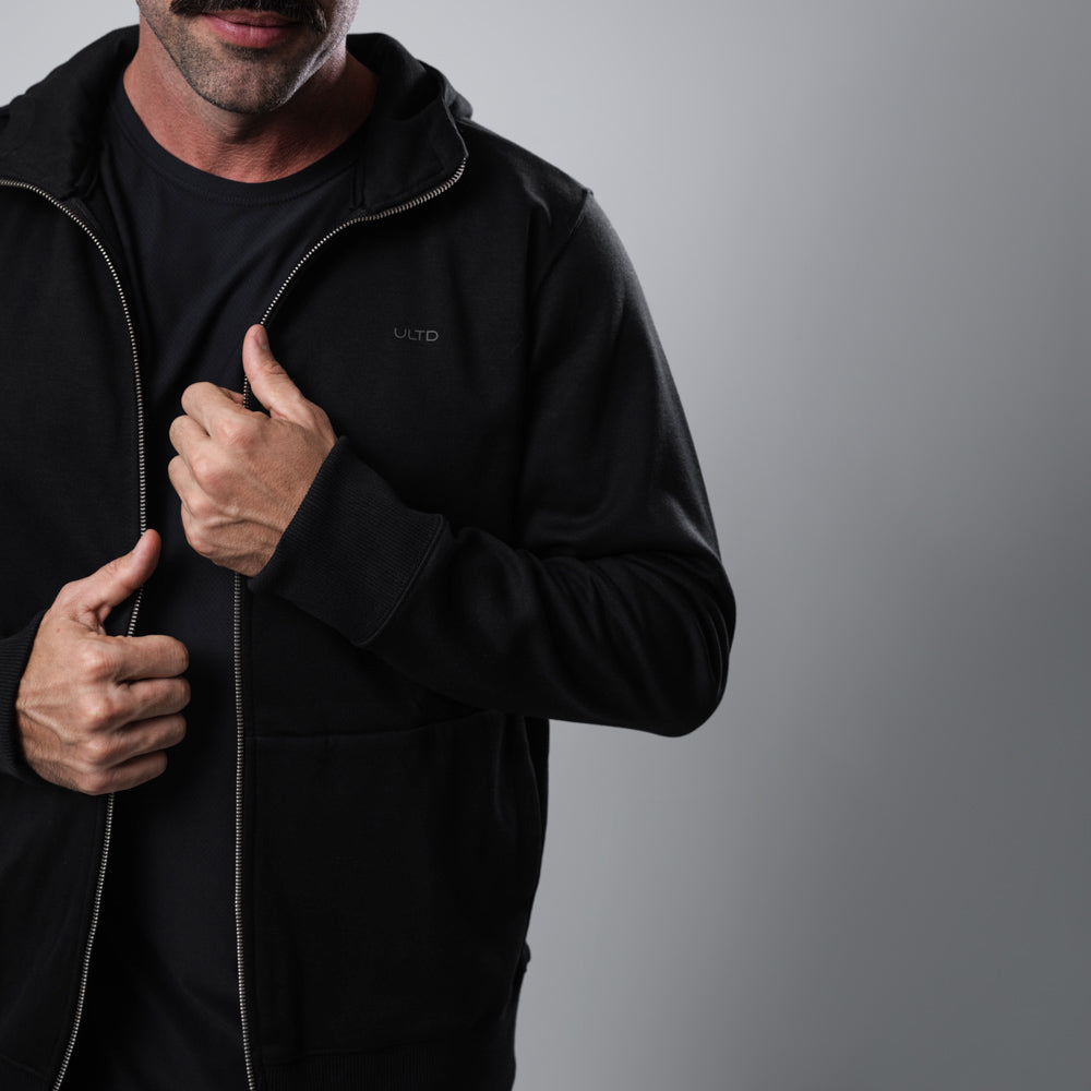 Jaqueta Masc Zip Black
