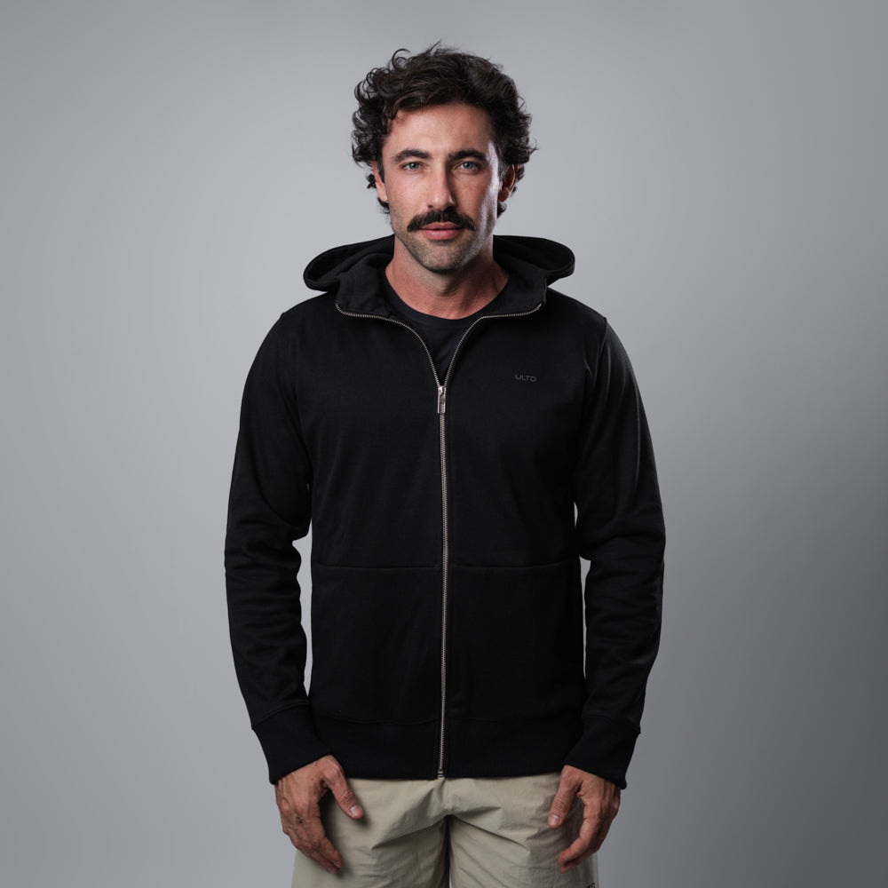 Jaqueta Masc Zip Black