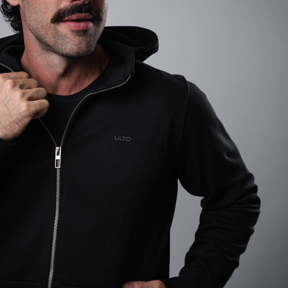 Jaqueta Masc Zip Black