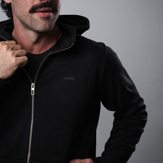 Jaqueta Masc Zip Black