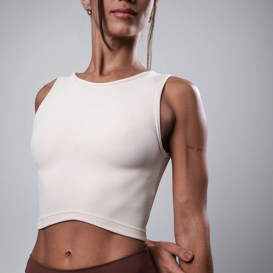 Cropped Cannes Off White