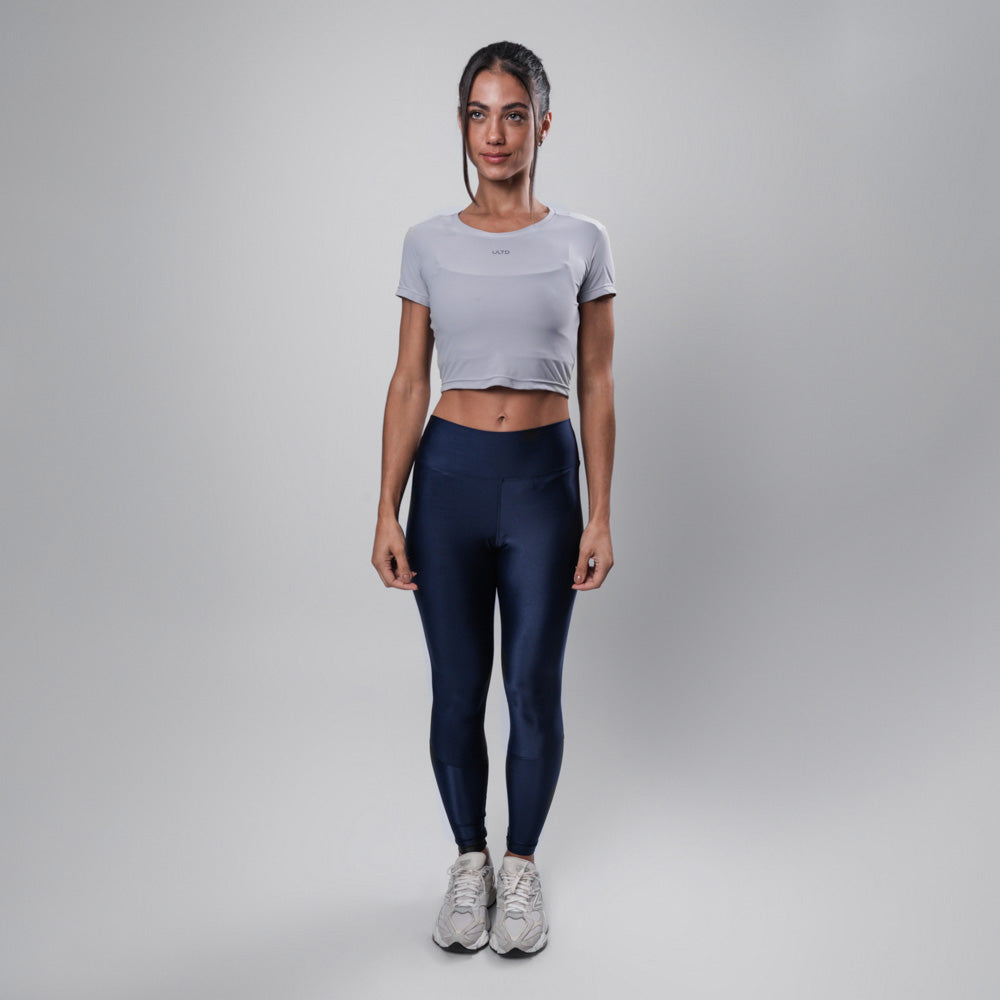 Tee Cropped Dry Ultracool Silver