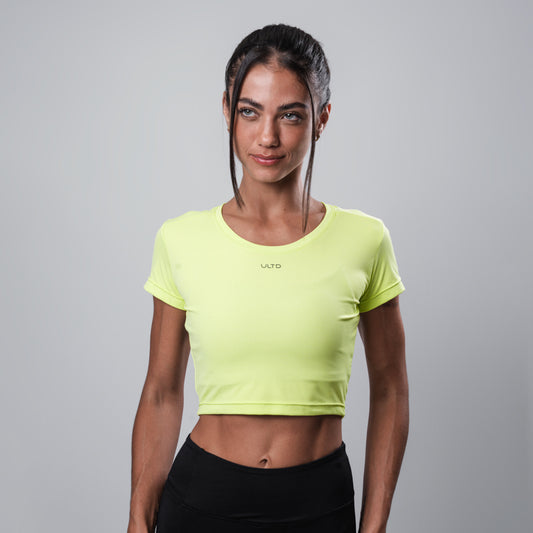 Tee Cropped Dry Ligeirissimo Verde Lima